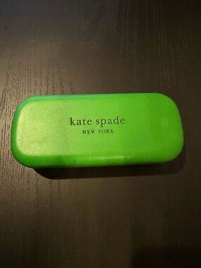 Kate Spade Green Blue Colorblock Eyeglass Sunglass Hardshell Case